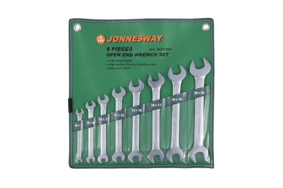 Zestaw 8szt. kluczy płaskich dwustronnych 6-22mm