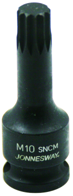 Bit udarowy SPLINE M10 x 100mm z nasadką 1/2"