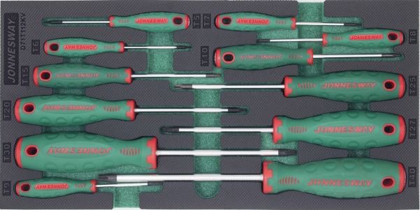 Zestaw 12szt. wkrętaków TORX we wkładce EVA