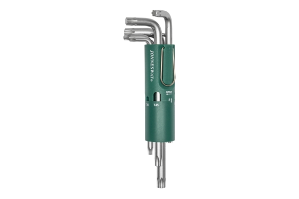 Zestaw 8szt. kluczy wpustowych TORX giętych długich (w obsadzie) T10-T50