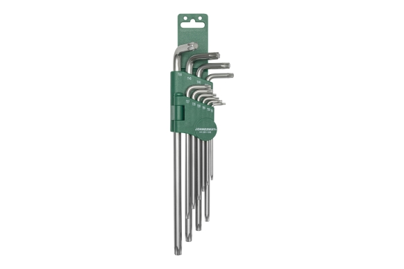 Zestaw 10szt. kluczy wpustowych TORX giętych bardzo długich T9-T50