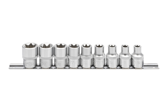 Zestaw 9szt. nasadek 1/2" E-TORX