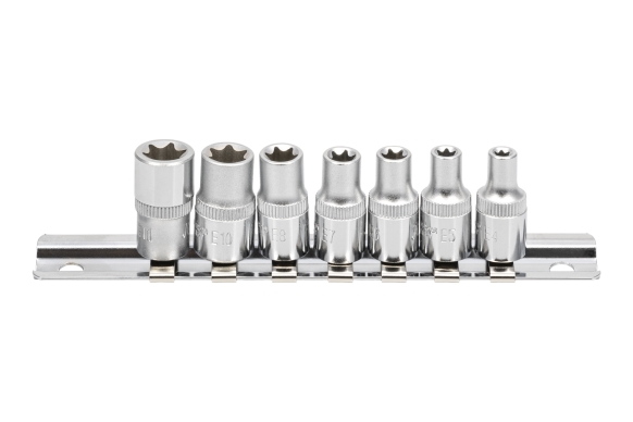 Zestaw 7szt. nasadek 1/4" E-TORX