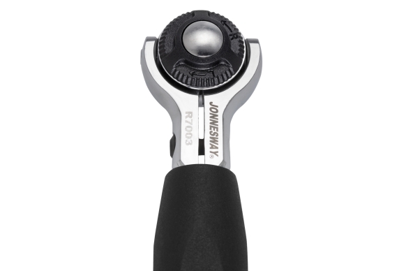 Grzechotka mini z obrotową głowicą z uchywtem T 3/8" 72 zęby