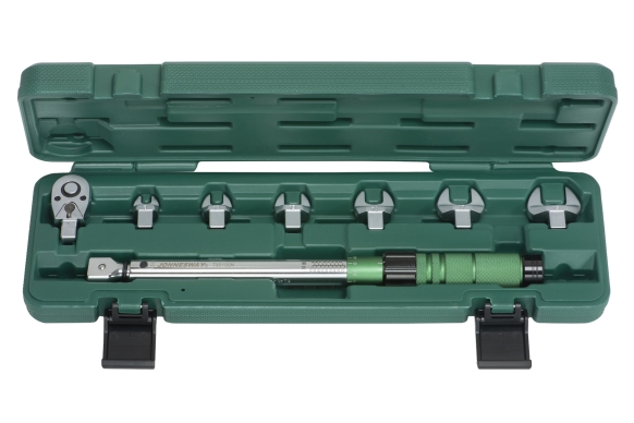 Klucz dynamometryczny 3/8" 20-100Nm z wymiennymi końcówkami