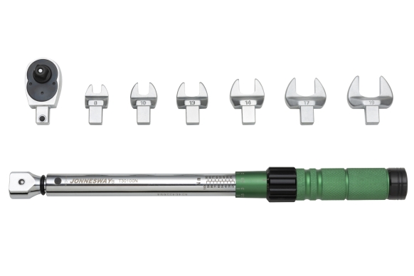 Klucz dynamometryczny 3/8" 20-100Nm z wymiennymi końcówkami