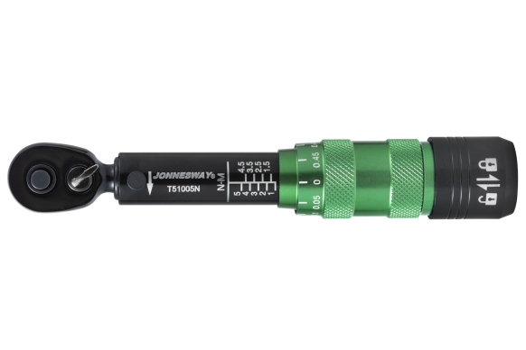 Klucz dynamometryczny krótki 1/4" 1-5Nm