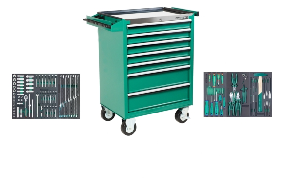 Wózek 7-szufladowy C-7DS2 z zestawem 120 szt. narzędzi