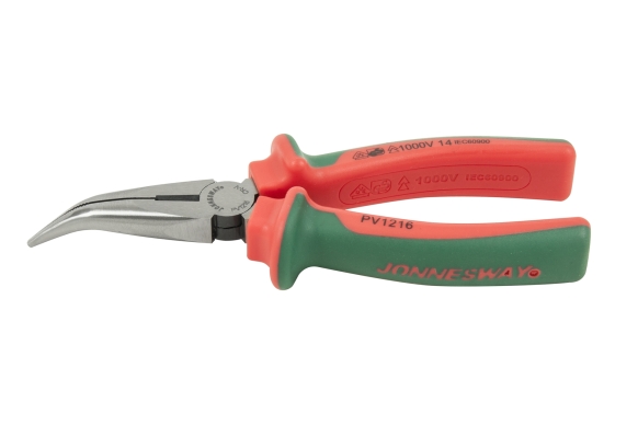 Szczypce zagięte 6" izolowane