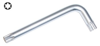Klucz wpustowy TORX gięty T27