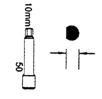 Klucz do amortyzatorów 'D' 10mm