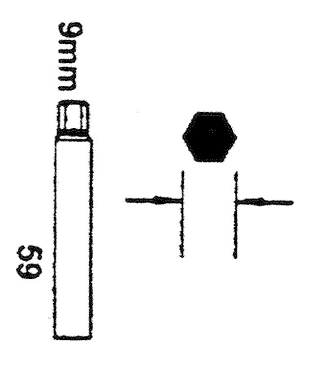 Klucz do amortyzatorów 6-kątny wewnętrzny 9mm