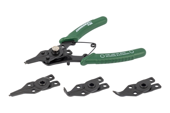 Szczypce do pierścieni Seegera z wymiennymi końcówkami