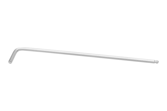 Klucz wpustowy ampulowy gięty bardzo długi z kulką 3mm