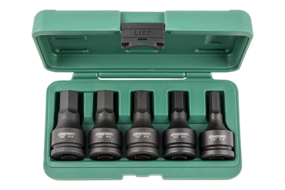 Zestaw 5szt. bitów udarowych ampulowych z nasadką 3/4"