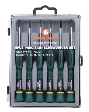 Zestaw 6szt. wkrętaków precyzyjnych TORX