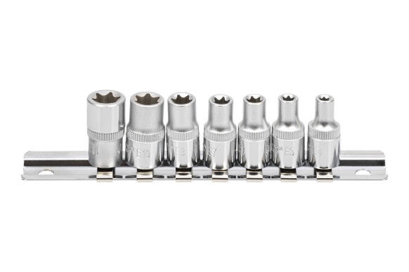 Zestaw 7szt. nasadek 1/4" E-TORX