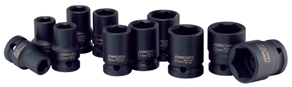 Zestaw 11szt. nasadek udarowych 1/2"