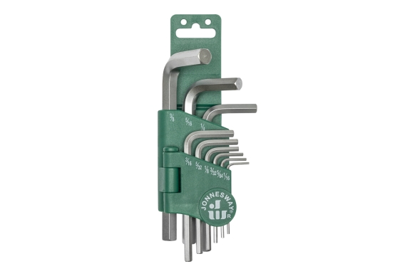 Zestaw 9szt. kluczy wpustowych ampulowych giętych calowych 1/16" - 3/8"