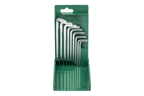 Zestaw 9szt. kluczy wpustowych TORX giętych T10-T50