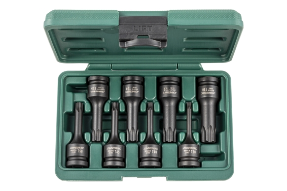 Zestaw 8szt. bitów udarowych TORX z nasadką 1/2"
