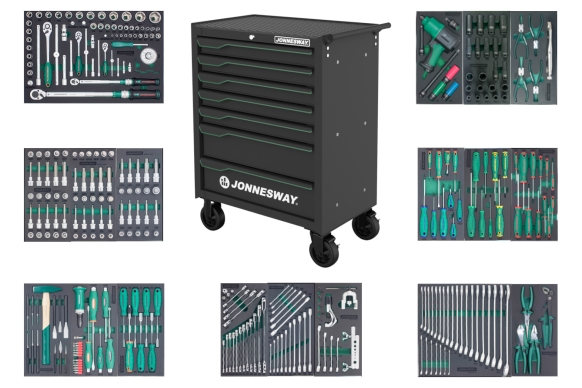 Wózek 7-szufladowy C-7DM5B z zestawem 318 szt. narzędzi