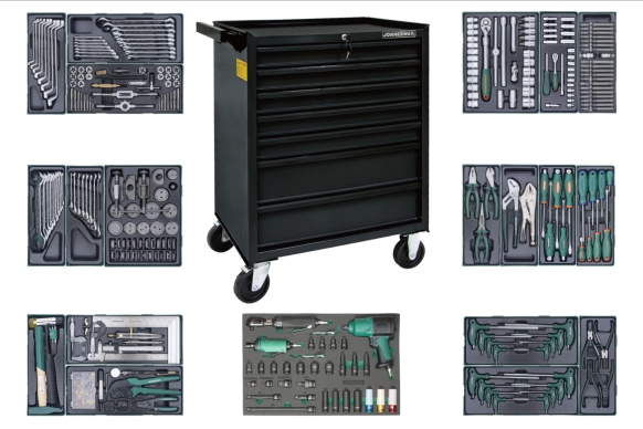 Wózek 7-szufladowy C-7DC2B z zestawem 376 szt. narzędzi