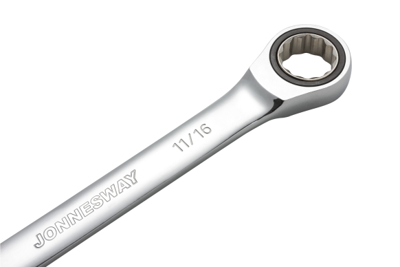 Klucz płasko-oczkowy z grzechotką calowy 11/16"