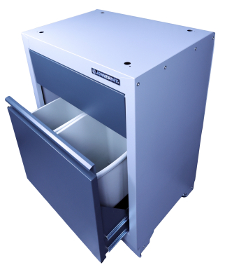 Zestaw mebli warsztatowych z blatem ze stali nierdzewnej  L=2215mm