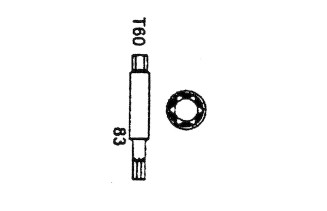 Klucz do amortyzatorów TORX T60