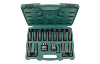Zestaw 16szt. kluczy udarowych specjalnych 3/4" i 1"