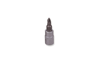 Bit krzyżakowy PZ0 x 37mm z nasadką 1/4"