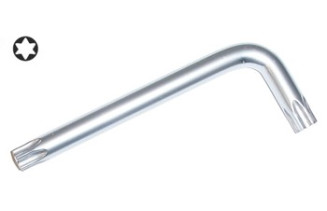 Klucz wpustowy TORX gięty T25