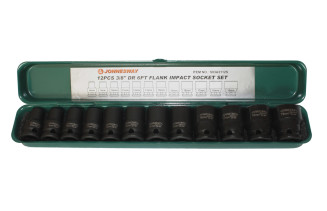 Zestaw 12szt. nasadek udarowych 3/8"