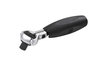 Grzechotka mini z obrotową głowicą z uchwytem T 3/8" 72 zęby