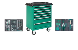 Wózek 7-szufladowy C-7DW5 z zestawem 120 szt. narzędzi