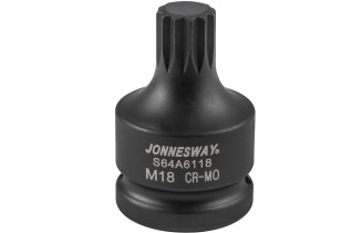 Bit udarowy SPLINE M18 x 61mm z nasadką 3/4"