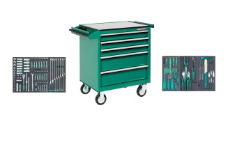 Wózek 5-szufladowy C-5DW1 z zestawem 120 szt. narzędzi